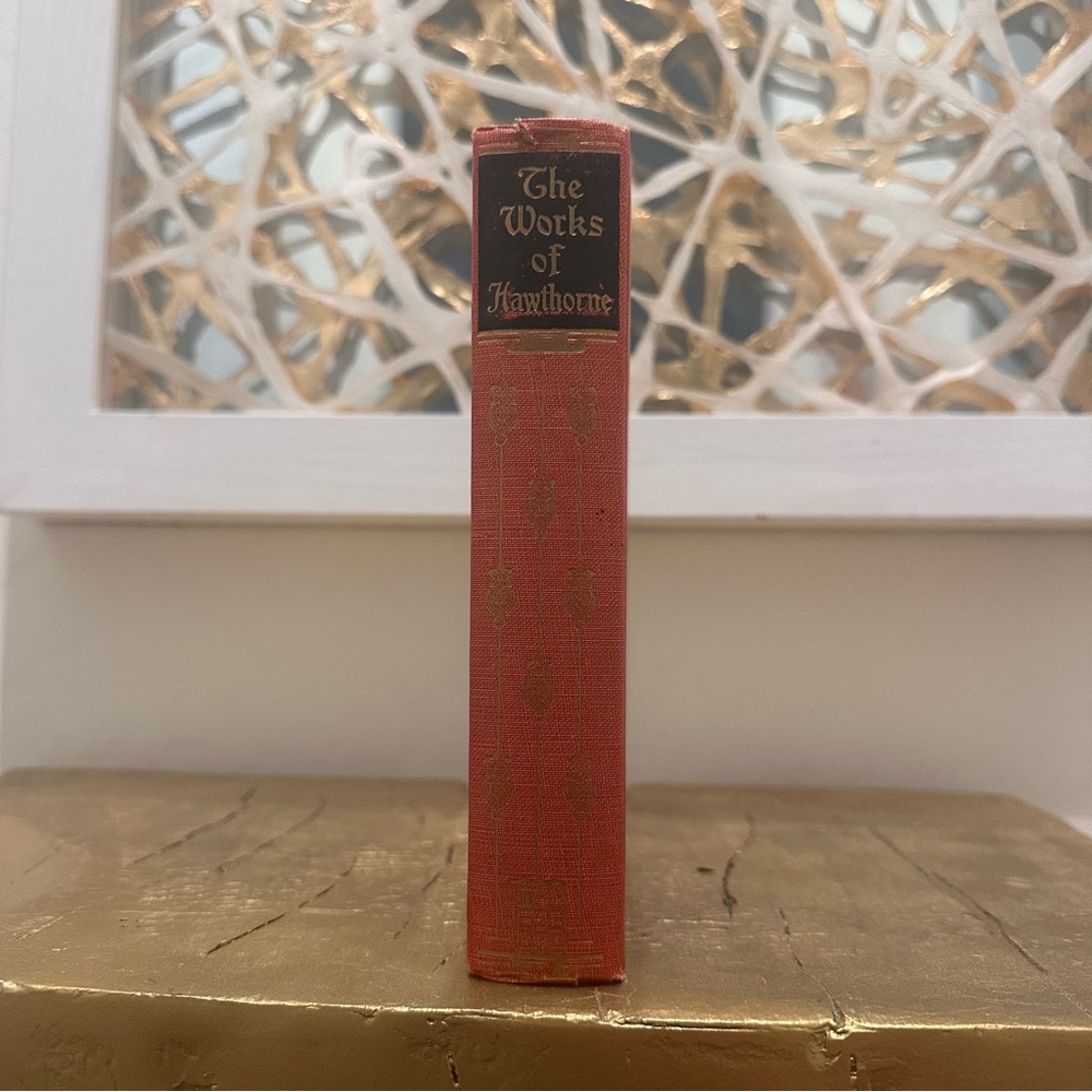 Antique book-The Works of Hawthorne-American novelist Nathaniel Hawthorne-USA